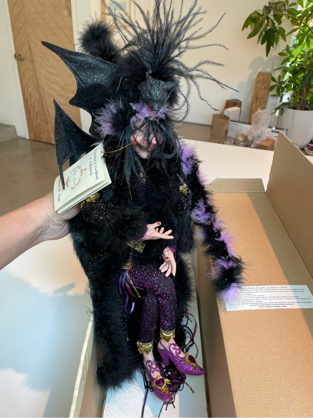 NWT | Mark Roberts | Purple Passion Witch | Large